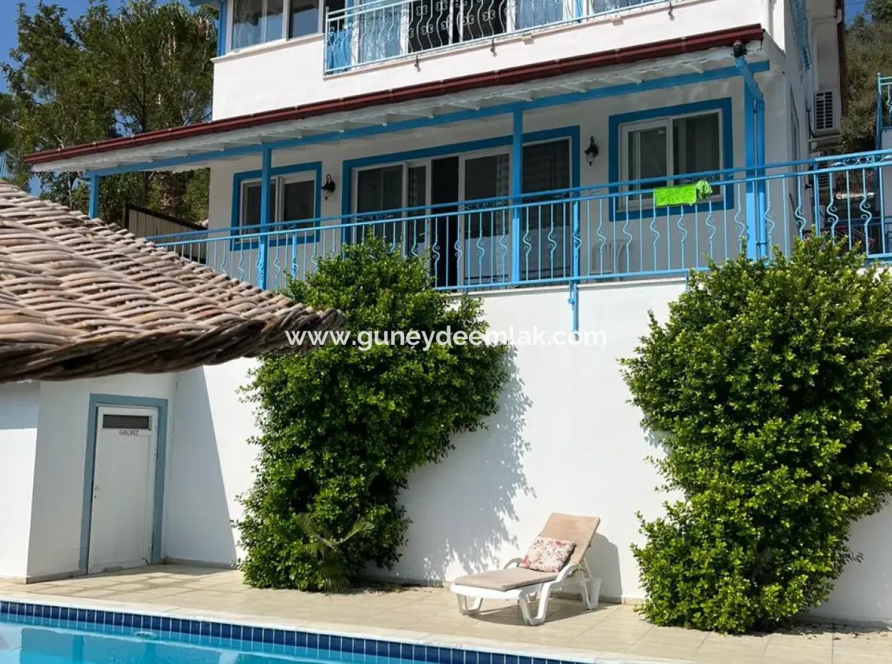 Muğla Dalyan Gökbelde Sea View Detached Furnished Villa For Rent