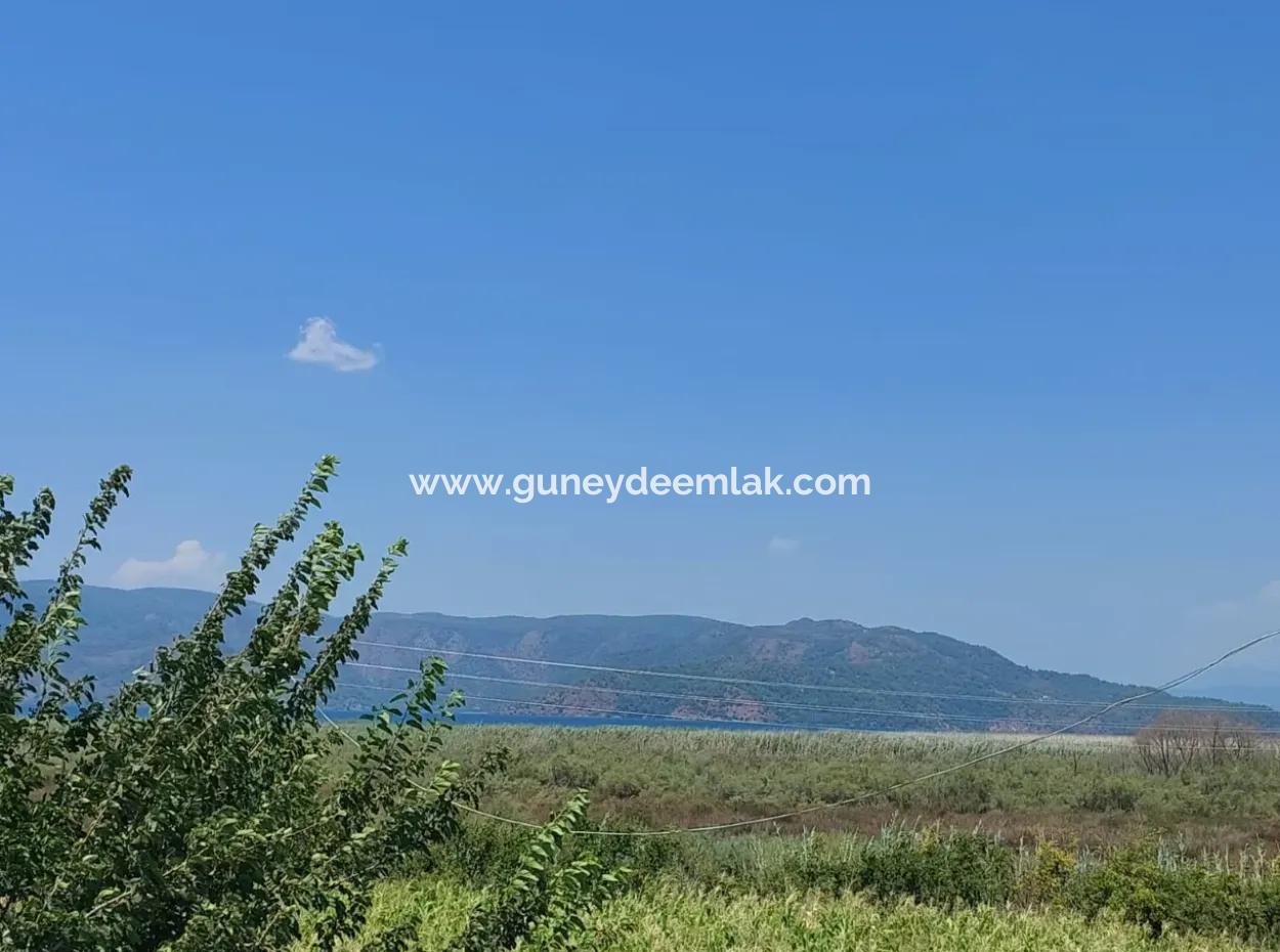 5 850 M2 Detached Land With Title Deed Lake View And Village House For Sale In Ortaca Eskiköy