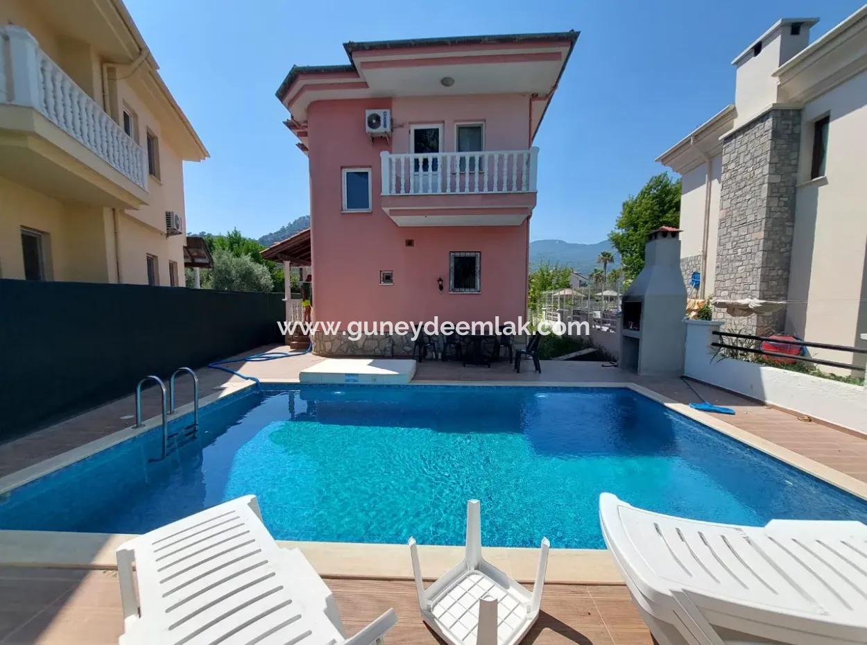 Muğla Ortaca Dalyanda Detached Private Swimming Pool 3 1 Furnished Duplex Annual Rental