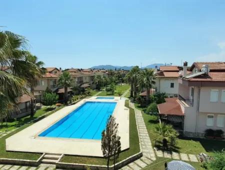 Well-Maintained 4 1 Triplex For Sale On Mugla Dalaman Swimming Pool Site