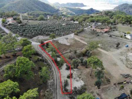 1084 M2 Corner Parcel For Sale In Dalyan Gökbelde