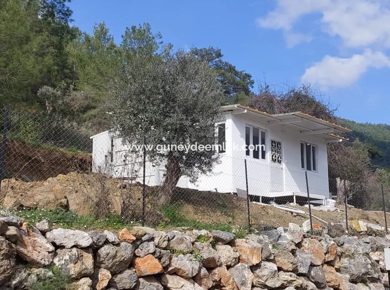 Muğla Gökbelde 2 900 M2 Müstakil Arazide  1+1 Bungalov Satılık