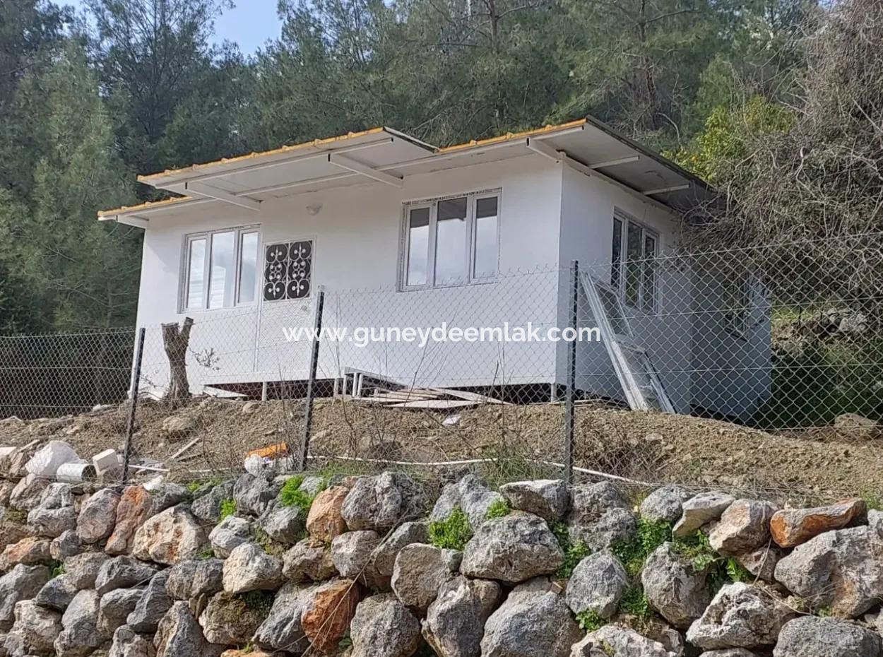 Muğla Gökbelde 2 900 M2 Müstakil Arazide  1+1 Bungalov Satılık