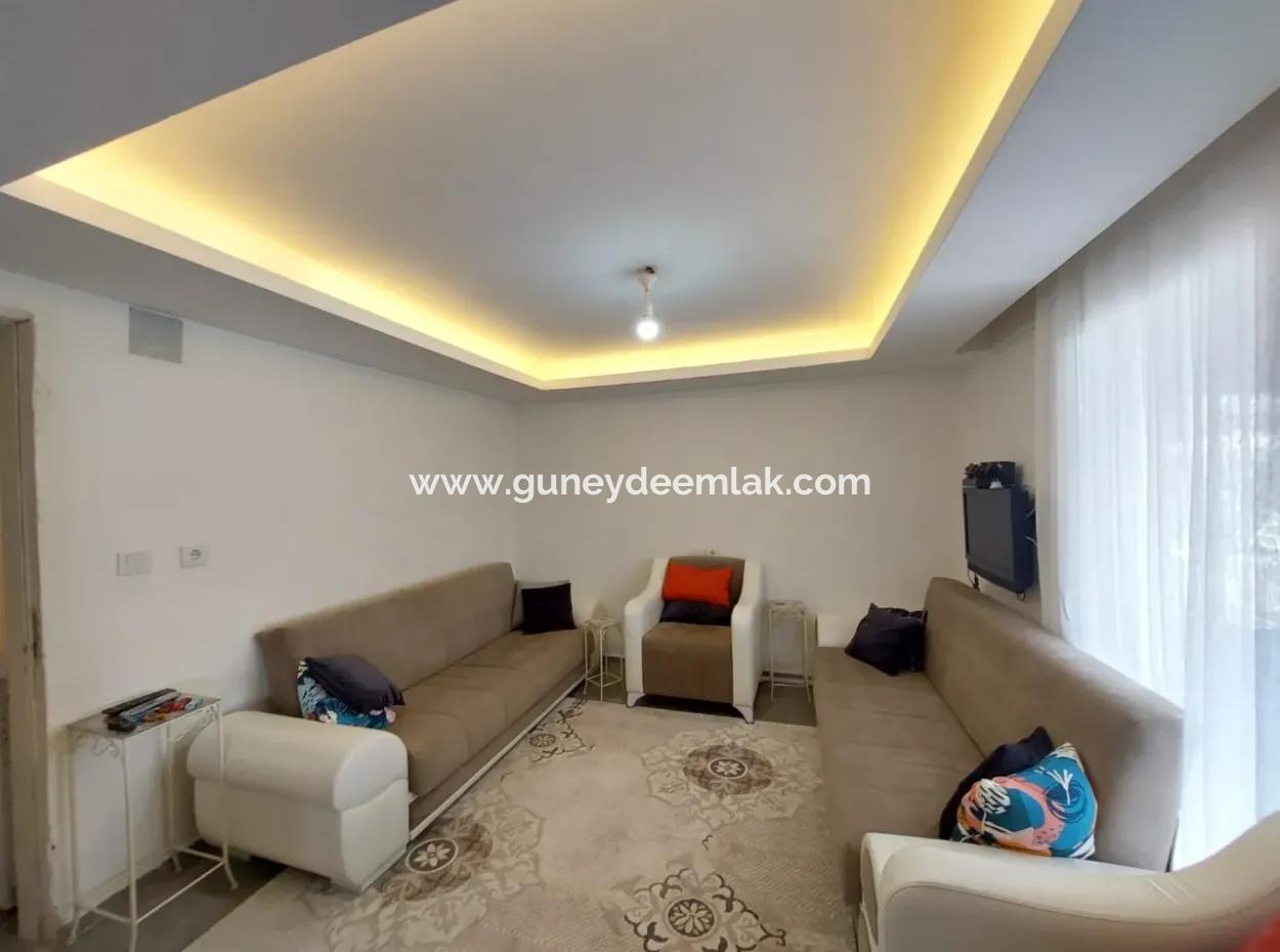 Muğla Okçularda Eşyalı, Bahçeli 1+1 Kiralık