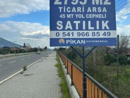 Mugla Köyceğiz Toparlar Da Satılık Anayola Sıfır 2 800  M2 Ticari İmarlı Arsa