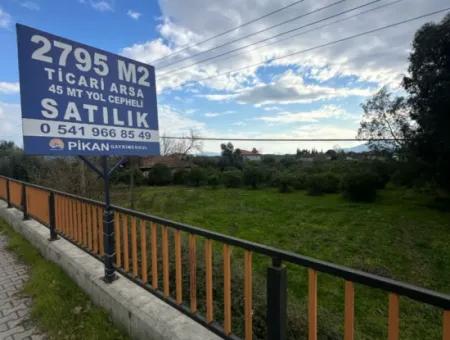 Mugla Köyceğiz Toparlar Da Satılık Anayola Sıfır 2 800  M2 Ticari İmarlı Arsa