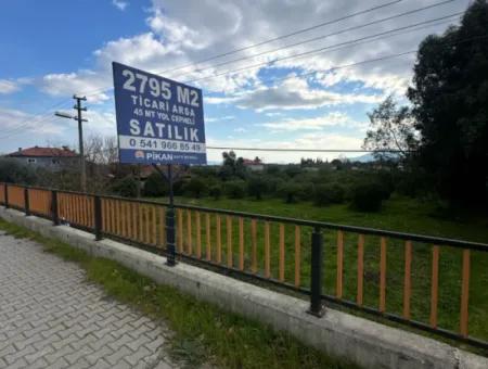 Mugla Köyceğiz Toparlar Da Satılık Anayola Sıfır 2 800  M2 Ticari İmarlı Arsa